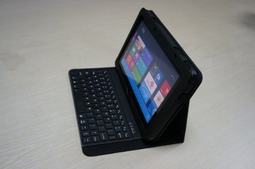 Bluetooth 3.0 Keyboard Folio Case Cover for Razer Edge / Razer Edge Pro 10.1' Gaming Tablet , ( Keyboard Included , Screen Protector Included ) On Sale