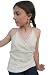 Organic Tank Top in Organic Cotton with Hand-crocheted Border - Natural Oats for Teens (One-of-a-kind)