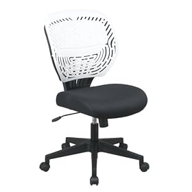 Office Star Ice SpaceFlex Back and Raven Mesh Seat Chair