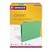 Smead Hanging Folder, Letter, 1/5 Cut Tab, Green, 25 per Box (64061)