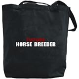 Canvas Tote Bag Black " Future Horse Breeder " Occupations