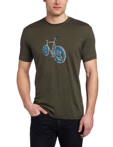 Icebreaker Men's Tech T Lite Short Sleeve Logbike Shirt, Cargo, XX-Large On Sale
