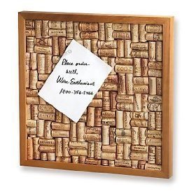Wine Enthusiast Wine Cork Bulletin Board Kit