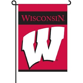 NCAA Wisconsin Badgers 2-Sided Garden Flag