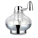 Cade Acrylic and Stainless Steel Rotary Manual Nutmeg Grinder /Spice Grinder