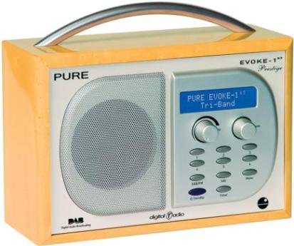 Childrens Toyshop  Electronics : Pure Evoke 1XT Prestige Triband DAB Radio - Bird's Eye Maple