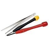 uxcell スクリュードライバー ポータブル スロット ピンセット ツール キット 3個入り
