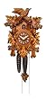 German Black Forest Cuckoo Clock - With Red Flowers German Black Forest Cuckoo Clock - With Red Flowers