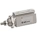 SMC CJP2 Series Aluminum Air Cylinder, Compact, Double Acting, Basic Style Mounting, Not Switch Ready, Cushioned