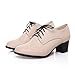 Charm Foot Fashion Womens Oxfords Shoes Mid Heel Lace up