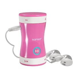 funny and unique design pink colour mp3 players