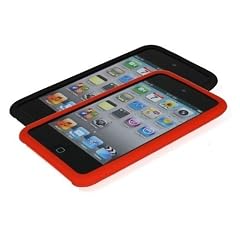 COOL BANANAS Value Pack f�r iPod Touch 4G : 2 x Silikon Skin - Tasche in Schwarz und Rot inkl. Displayschutzfolie
