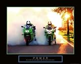 Power Motorcycle Motivational Poster Honda Bike Inspirational Art Print