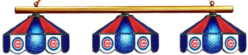 Chicago Cubs Pool Table Light - Stained Glass Shades