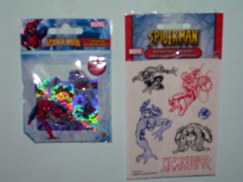 Childrens Toyshop  Toys : Spider-Man Stickers & Temporary Tattoos (sold as a set)