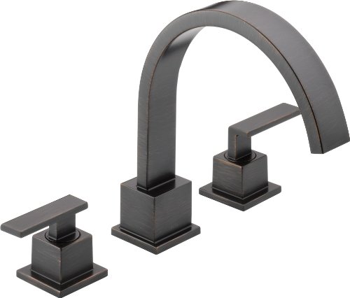 5 Delta Faucet T2753 Rb Vero Roman Tub Trim Venetian Bronze