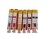 6 kompatible wiederbefüllbare Patronen inklusive grau mit Auto-Reset Chip ersetzen Canon PGI 525 BK, CLI526 BK, CLI526 M, CLI526 C, CLI526 Y, CLI526 G, geeignet für Canon PIXMA MG6150 / MG6250 / MG8150 / MG8250