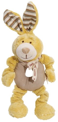 Simply Fido Organic Plush Ring Pet Toy, Lucy Bunny