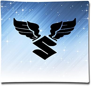EVALY Cool Suzuki Angel Wings Throw Pillow Cover One Side 18 Inches Square