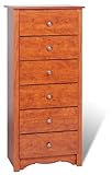 IMAGE OF 6 Drawer Lingerie Chest (Cherry) By Prepac (CDC-2354)