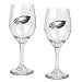 Philadelphia Eagles NFL 2pc Wine Glass Set - Primary Logo