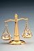 Justice Law Scale Swarovski Crystal 24k Gold Plated NIB