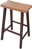 Whitewood 1S58-683 Saddle Seat Stool - 29" Cinnamon / Espresso