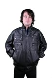 Live Mechanics Dual Force Black Leather Jacket