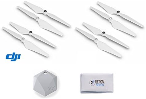 DJI Genuine Self-Tightening Propellers for Phantom 3 Quadcopter Drone, 2 Full Sets, 4 Pairs (4 Clockwise / 4 Counter-Clockwise) - Bonus XY Find It Beacon & Exclusive Polishing Cloth