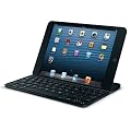 Logitech Ultrathin kabellose Bluetooth-Tastatur (QWERTZ) mit Display-Schutzcover und Halterung f�r Apple iPad Mini schwarz