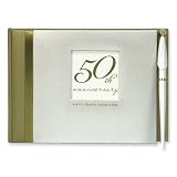 Customer Rating On 50th Wedding Anniversary Guest Book with Pen