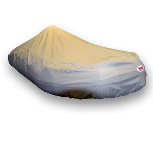 Full Coverage Boat Cover for 14 to15.6 feet Inflatable Boat, Motor Fine Design