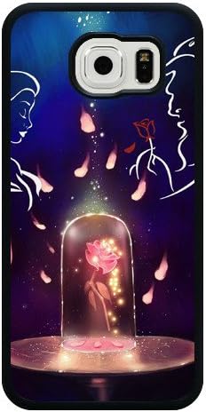 Galaxy S6 Case, Customized Black Soft Rubber TPU Galaxy S6 Case, Disney Beauty and The Beast Galaxy S6 Case(Not Fit Galaxy S6 Edge)
