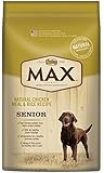 NUTRO MAX Senior Dog Food Natural Chicken Meal and Rice Recipe 30 Pounds