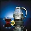 Capresso 259.03 H2O Plus Glass Water Kettle, Polished Chrome