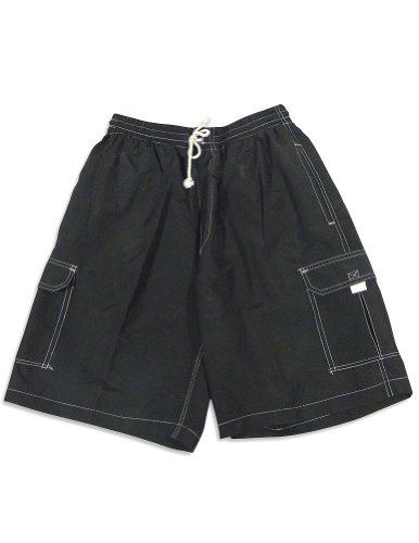 Jon Lauren Apparel - Mens Swim Suit, Black