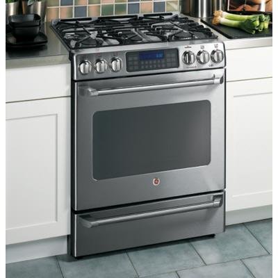GE Cafe : CGS980SEMSS 30 Free Standing Gas Range with 5 Sealed Burners
