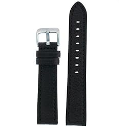 Watch Band Black Genuine Leather 26 millimeter Tech Swiss