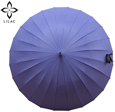 Lilac Fontainebleau 47-Inch Auto Open Stick Umbrella for Women, masterpiece of craftsman, Purple