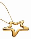 Morellato - S018202 - Diamond - Collier Femme - Pendentif étoile en PVD jaune avec 1 diamant - Chaine PVD Jaune