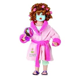 Click here to buy CHELSI 18in Porcelain Girl w Robe Doll ~Retired by Duck House Dolls.