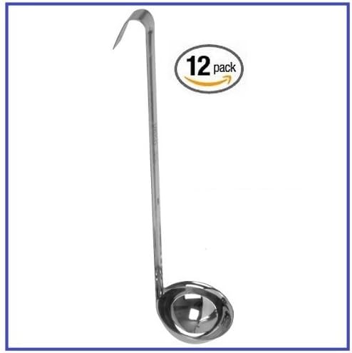 (12 Pack) 8 oz. Ladle Stainless Steel - Mirror Finish