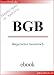 BGB - B�rgerliches Gesetzbuch 