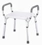 Essential Medical Supply Molded Shower Bench with Arms (No-Back)