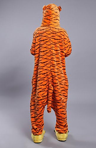 NewChic Tiger Print All In One Pyjama Kigurumi Stripes Onesie Costume S