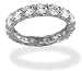 14KT White Gold 2.7 CTW Round CZ Eternity Ring