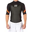 Billabong Foil Short Sleeve 2mm Wetsuit Jacket - Black Flame