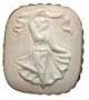 Cameo Art Deco Ballerina Master Carved Pink Conch Shell Italian Sterling Silver 18k Gold Overlay