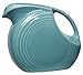Fiesta® Large Disk Pitcher 67.25 oz – Durable Ceramic, Lead-Free, Dishwasher/Microwave/Oven Safe – Made in USA - Turquoise