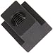 1018 Cold Rolled Steel T-Slot Nut, Black Oxide Finish, Inch, Right Hand